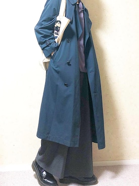 「新年一発目」｜「アイテム（トレンチコート）」を使った、shunさん（メンズ・170cm）の冬コーディネート