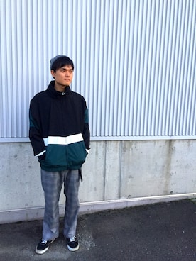 「Confirm（コンファーム）のアイテム（ブルゾン）」を使った、コンファーム・イルズ 広島祇園さん（メンズ・175cm）の秋コーディネート
