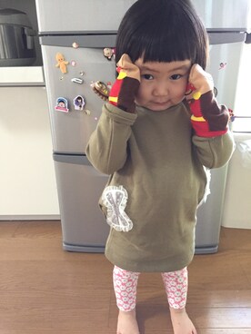 おしずさん（キッズ・90cm）の冬コーディネート