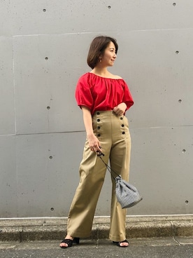 「フレンチカジュアル」｜nano・universe lady's pressさん（レディース・157cm）の春コーディネート