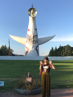 「岡本太郎」｜こうざいさん（レディース・155cm）の秋コーディネート