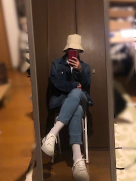 「ラブアンドピース2020」｜「アイテム（帽子）」を使った、I💛OVERSIZEさん（メンズ・174cm）の秋コーディネート