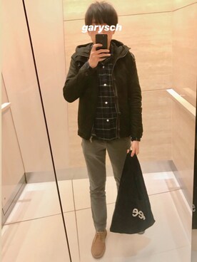 「LEE」｜「アイテム（その他アウター）」を使った、_gs_さん（メンズ・173cm）の冬コーディネート