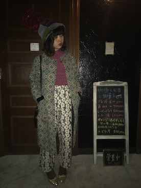 「ORiental TRaffic(ORiental TRaffic)」｜「アイテム（その他アウター）」を使った、nakamura  shiorlさん（レディース・157cm）の秋コーディネート