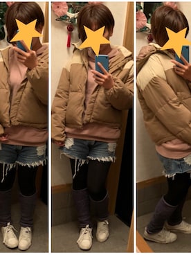 「cepo（セポ）のアイテム（ダウンジャケット/コート）」を使った、cocolulu97さん（レディース・165cm）の冬コーディネート