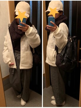 「Design Tshirts Store graniph（デザイン　ティーシャツ　ストア　グラニフ）のアイテム（ジャケット/アウター）」を使った、cocolulu97さん（レディース・165cm）の冬コーディネート