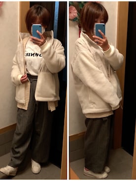 「Design Tshirts Store graniph（デザイン　ティーシャツ　ストア　グラニフ）のアイテム（ジャケット/アウター）」を使った、cocolulu97さん（レディース・165cm）の春コーディネート