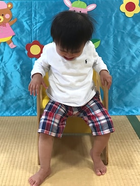 「Daddy Oh Daddy（ダディーオーダディー）のアイテム（パンツ）」を使った、★sota★さん（キッズ・61cm）の夏コーディネート