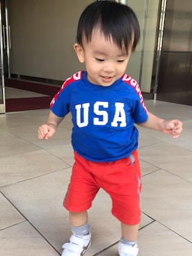 「Daddy Oh Daddy（ダディーオーダディー）のアイテム（パンツ）」を使った、★sota★さん（キッズ・80cm）の秋コーディネート