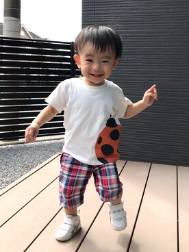 「Daddy Oh Daddy（ダディーオーダディー）のアイテム（パンツ）」を使った、★sota★さん（キッズ・80cm）の秋コーディネート