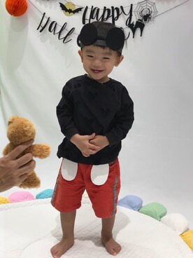 「Daddy Oh Daddy（ダディーオーダディー）のアイテム（パンツ）」を使った、★sota★さん（キッズ・80cm）の秋コーディネート