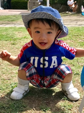 「Daddy Oh Daddy（ダディーオーダディー）のアイテム（パンツ）」を使った、★sota★さん（キッズ・80cm）の秋コーディネート