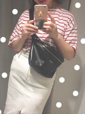 「moussy」｜「アイテム（PC・スマホグッズ/家電）」を使った、Rola💛さん（レディース・161cm）の夏コーディネート