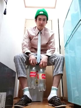 「アイテム（ネクタイ、シルバー系）」を使った、OKAWA⭐︎相互さん（メンズ・180cm）の夏コーディネート