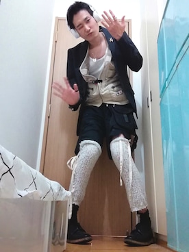 「ARCADE（アーケード）のアイテム（ジャケット/アウター）」を使った、OKAWA⭐︎相互さん（メンズ・180cm）の秋コーディネート