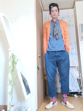 「ing（イング）のアイテム」を使った、OKAWA⭐︎相互さん（メンズ・180cm）の春コーディネート