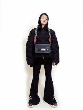 「Mo&Co.（モーアンドコー）のアイテム（パンツ）」を使った、酸毛毛さん（レディース・162cm）の冬コーディネート
