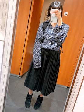 「Bianchi（ビアンキ）のアイテム」を使った、ほやほやさん（レディース・153cm）の秋コーディネート