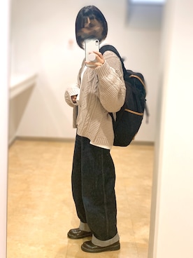 「Bianchi（ビアンキ）のアイテム」を使った、ほやほやさん（レディース・153cm）の秋コーディネート