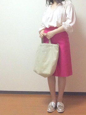 「YEVS（イーブス）のアイテム（バッグ）」を使った、kanoさん（レディース・158cm）の春コーディネート