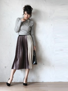 「cawaii（カワイイ）のアイテム」を使った、こじまゆCAWAIIスタッフさん（レディース・161cm）の冬コーディネート