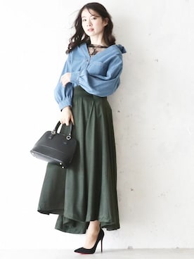 「Cawaii」｜CAWAIIスタッフさん（レディース・155cm）の冬コーディネート