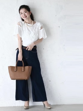 「Cawaii」｜CAWAIIスタッフさん（レディース・155cm）の冬コーディネート