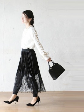 「Cawaii」｜CAWAIIスタッフさん（レディース・155cm）の冬コーディネート