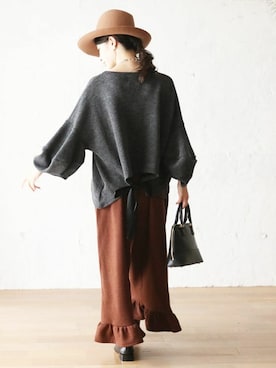 「cawaii（カワイイ）のアイテム」を使った、こじまゆCAWAIIスタッフさん（レディース・155cm）の冬コーディネート