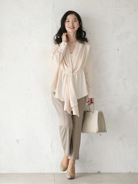 「Cawaii」｜CAWAIIスタッフさん（レディース・155cm）の春コーディネート