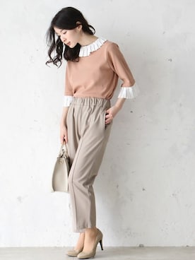 「Cawaii」｜CAWAIIスタッフさん（レディース・155cm）の春コーディネート