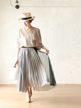 「Cawaii」｜CAWAIIスタッフさん（レディース・155cm）の春コーディネート