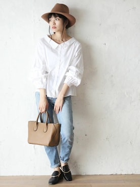 「Cawaii」｜CAWAIIスタッフさん（レディース・162cm）の春コーディネート