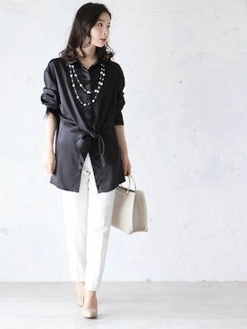 「Cawaii」｜CAWAIIスタッフさん（レディース・155cm）の春コーディネート