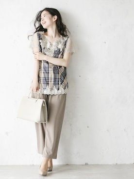 「Cawaii」｜CAWAIIスタッフさん（レディース・155cm）の春コーディネート