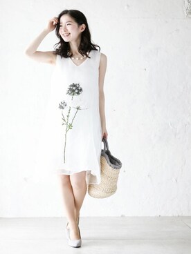 「Cawaii」｜CAWAIIスタッフさん（レディース・155cm）の春コーディネート