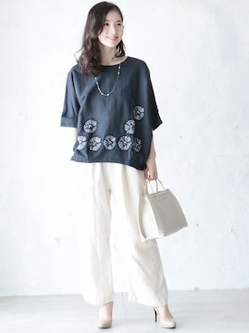 「Cawaii」｜CAWAIIスタッフさん（レディース・155cm）の春コーディネート