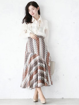 「Cawaii」｜CAWAIIスタッフさん（レディース・155cm）の春コーディネート