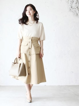 「Cawaii」｜CAWAIIスタッフさん（レディース・155cm）の春コーディネート