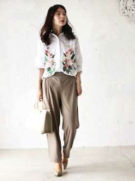 「Cawaii」｜CAWAIIスタッフさん（レディース・155cm）の春コーディネート