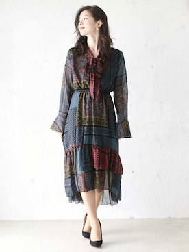 「お花見コーデ」｜CAWAIIスタッフさん（レディース・155cm）の春コーディネート