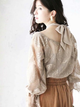 「Cawaii」｜CAWAIIスタッフさん（レディース・155cm）の春コーディネート