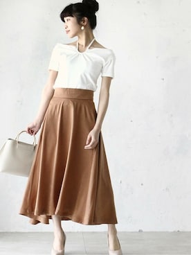 「Cawaii」｜CAWAIIスタッフさん（レディース・162cm）の春コーディネート