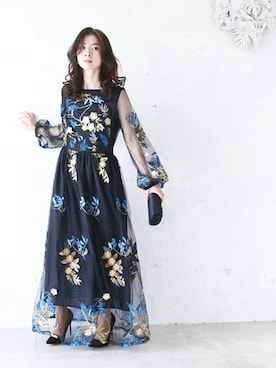 「チュール」｜CAWAIIスタッフさん（レディース・155cm）の春コーディネート