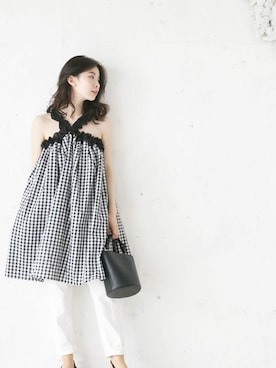 「Cawaii」｜CAWAIIスタッフさん（レディース・155cm）の春コーディネート