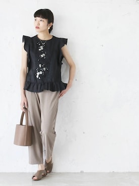 「Cawaii」｜CAWAIIスタッフさん（レディース・162cm）の春コーディネート