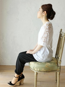 「Cawaii」｜CAWAIIスタッフさん（レディース・155cm）の春コーディネート