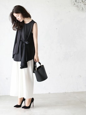 「cawaii（カワイイ）のアイテム」を使った、こじまゆCAWAIIスタッフさん（レディース・155cm）の春コーディネート