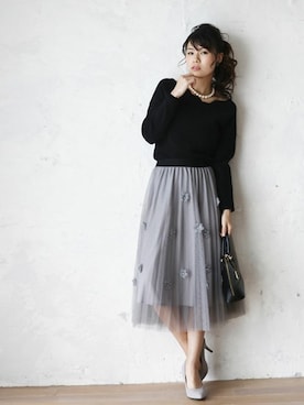 こじまゆCAWAIIスタッフさん（レディース・161cm）の春コーディネート