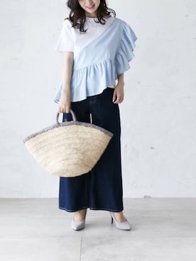 「Cawaii」｜CAWAIIスタッフさん（レディース・155cm）の夏コーディネート